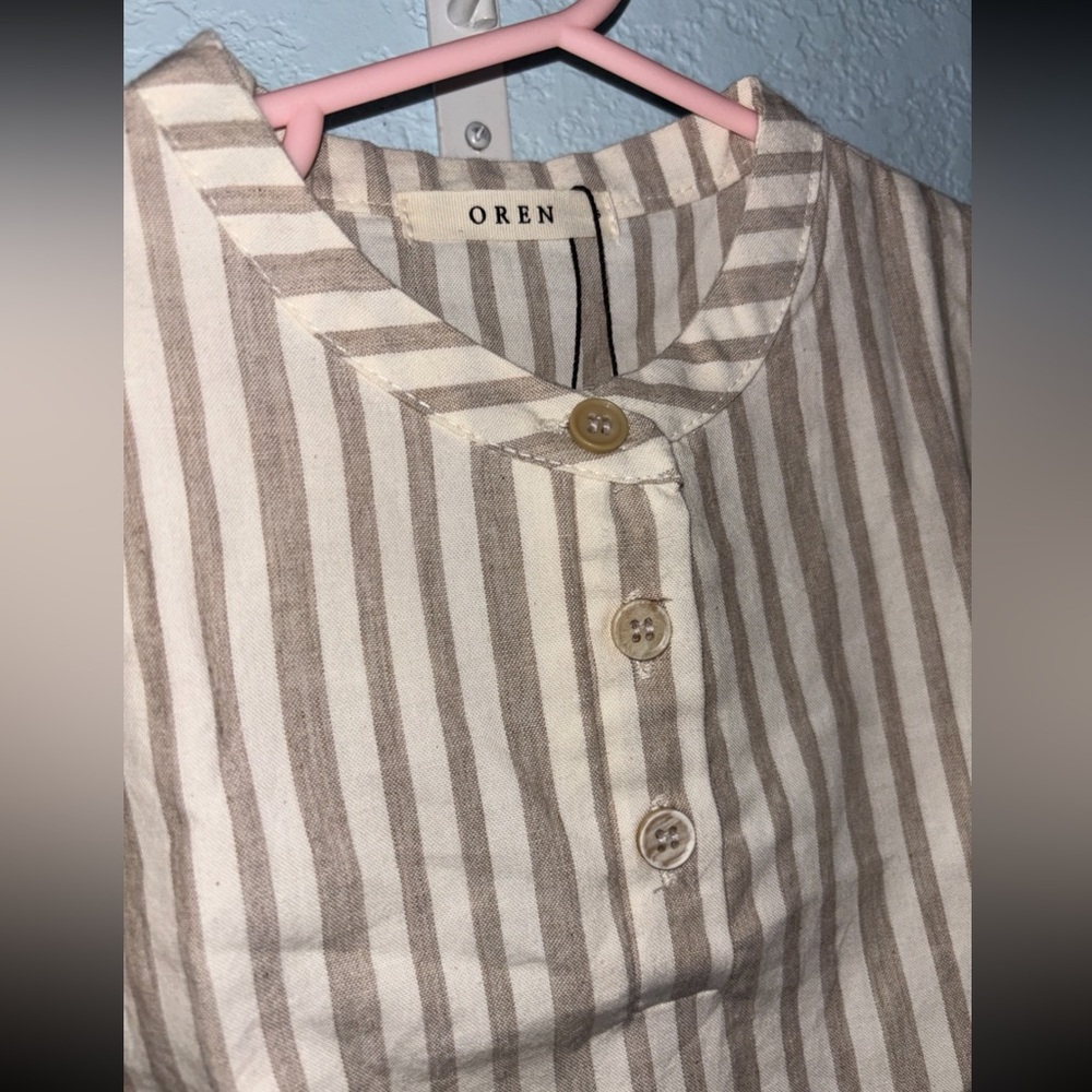 NWT Oren Long Sleeve Linen Shirt - Picture 2 of 3